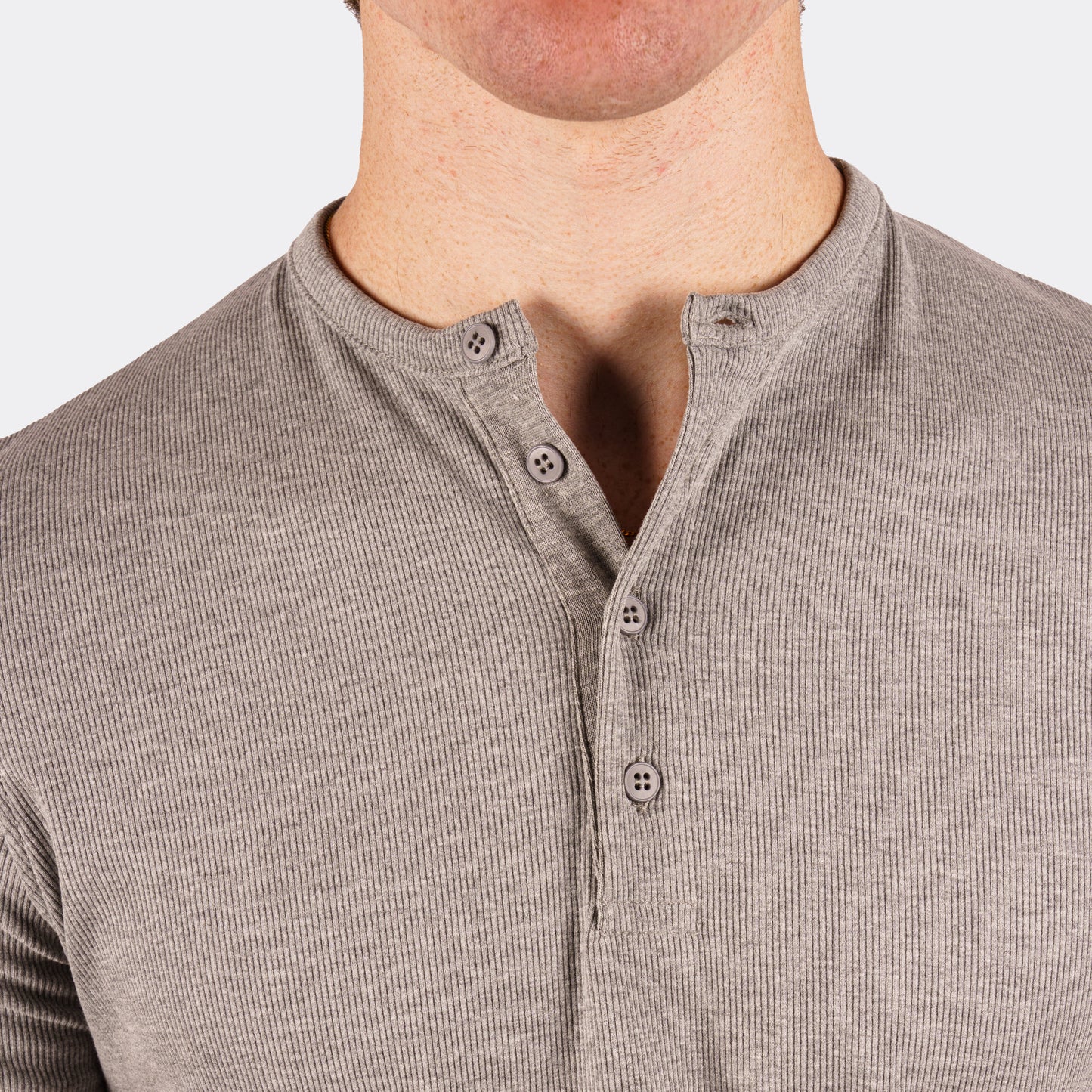 Henley Tee - Grey
